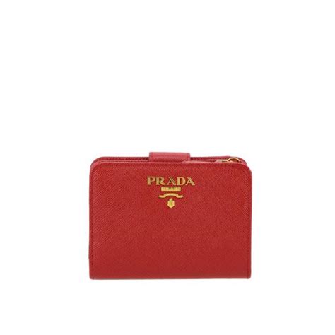 billetera prada roja|Prada.